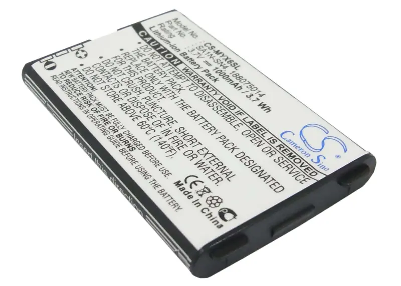 3.7V 1000Mah Li-Ion Replacement Battery For Sagem Myv-65 And Myv65 Mobile Phones 1