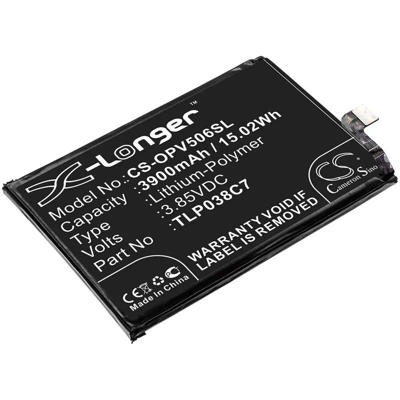 3.85V 3900Mah Li-Polymer Battery Compatible With Alcatel Ot-5060A And Tlp038C7 Phones 1