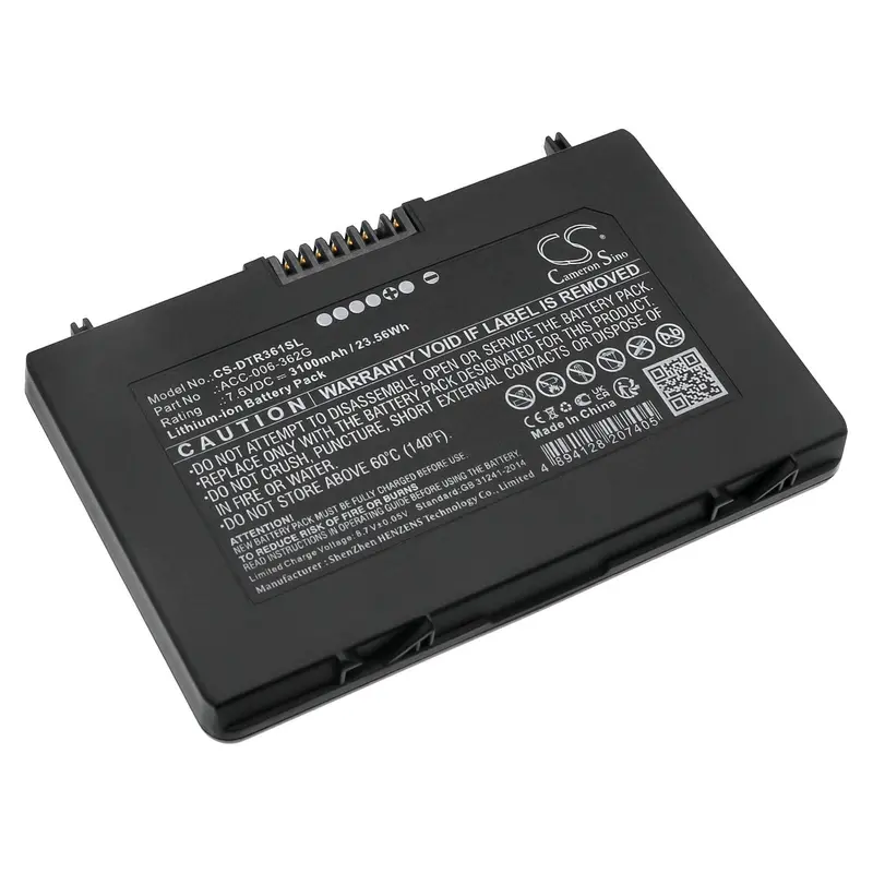 7.6V 3100Mah Li-Ion Tablet Battery For Dt Research Dt361Ad & Dt361Am Models 1