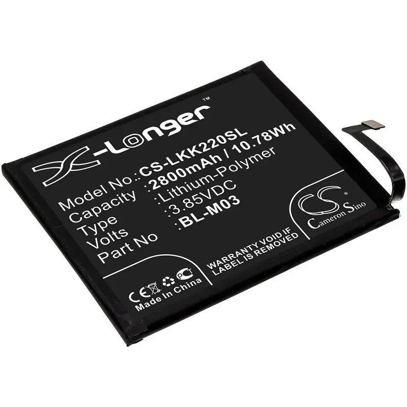 Lg K20/K22 (2020) Smartphone Battery – 3.85V Li-Polymer, 2800Mah, 10.78Wh (Bl-M03 Compatible) 1
