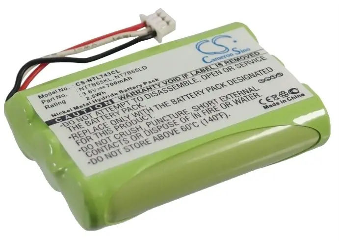 Spectralink & Polycom Dect Cordless Phone Battery – 3.6V Ni-Mh 700Mah (2.52Wh), Compatible With Tiptel, Nortel, Avaya, And Model 84743411 1