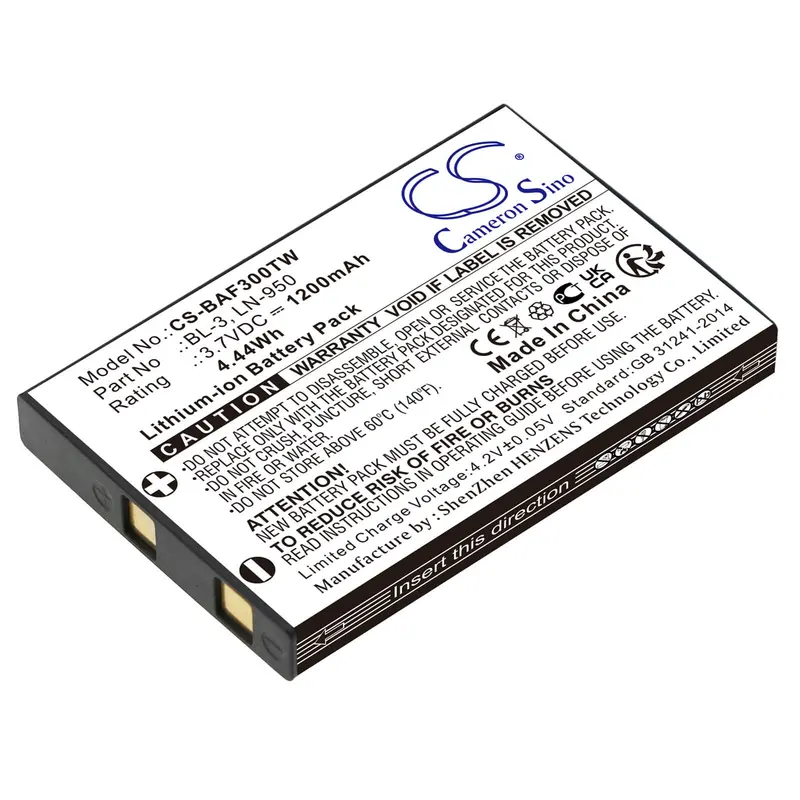 Yaesu & Baofeng Two-Way Radio Battery – 3.7V Li-Ion 1200Mah (4.44Wh), Compatible With Bl-3, Bf-R5, Bf-T6 1