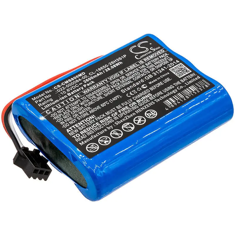 10.8V Li-Ion Medical Monitoring Battery – 2600Mah For Comen Star 8000 & Cardiomonitor Systems 1