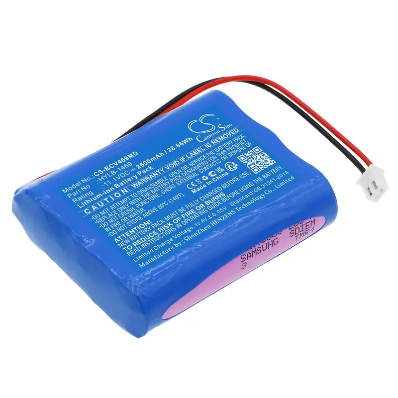 11.1V 2600Mah Lithium-Ion Medical Battery For Biocare Vital Signs Monitors (Hylb-1469) 1