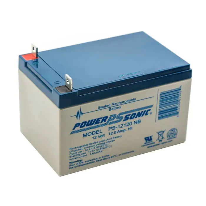 12V 12Ah Replacement Battery For Fuhai 6-Dzm-12 – Nut & Bolt Terminal Style 1