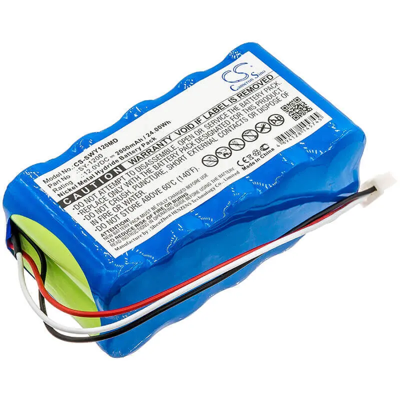 12V 2000Mah Ni-Mh Medical Battery For Smiths Sy-1200 Infusion Pumps 1