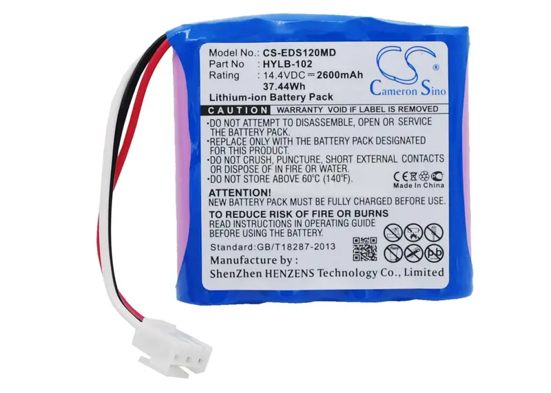 14.4V 2600Mah Medical-Grade Battery For Edan Se-1, Se-3, And Se-1200 Devices 1