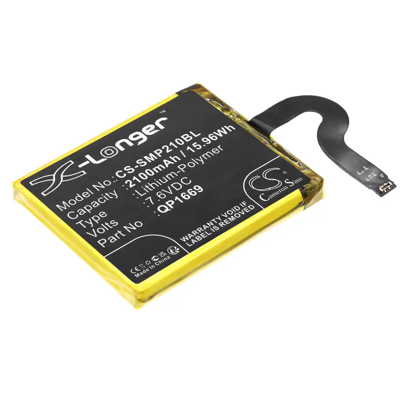 2100Mah 7.6V Li-Polymer Battery For Sunmi Payment Terminals (Qp1669, V2 Pro) 1