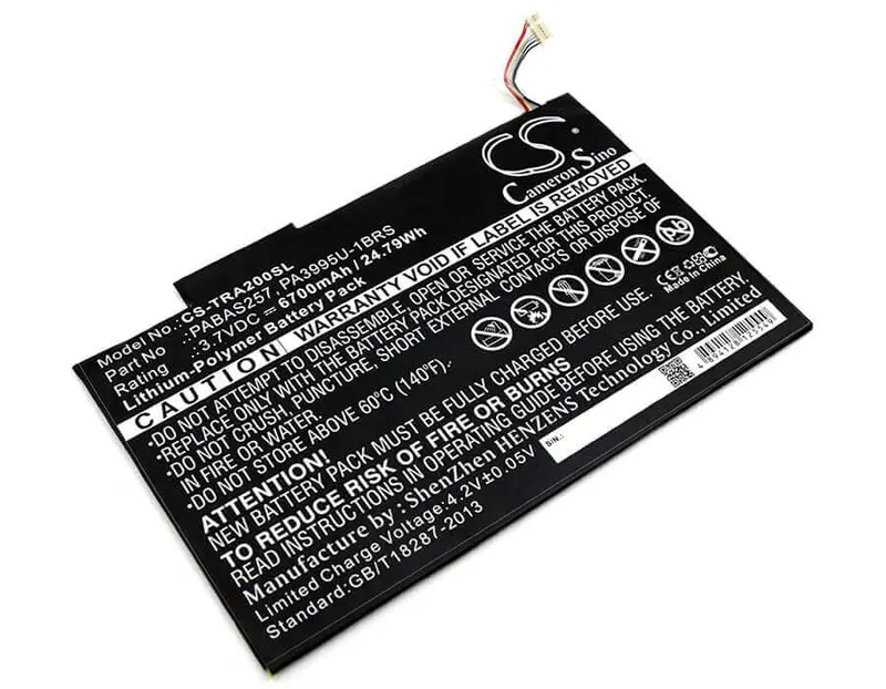 3.7V 6700Mah Li-Polymer Battery For Toshiba Excite At200 Tablets (At200-101, At205) 1