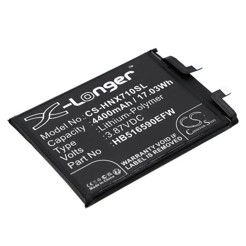 3.87V 4400Mah Li-Polymer Smartphone Battery For Honor Hb516590Efw, 70 Pro (17.03Wh) 1