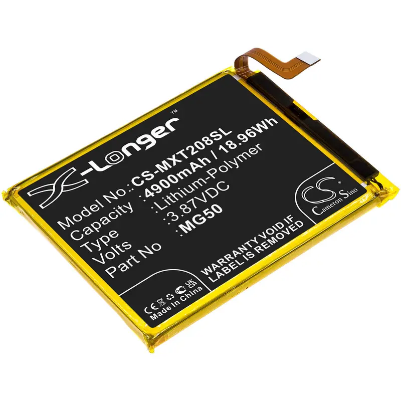 3.87V 4900Mah Li-Polymer Battery For Motorola Moto G9 Plus (2020) And Mg50 Models (18.96Wh) 1