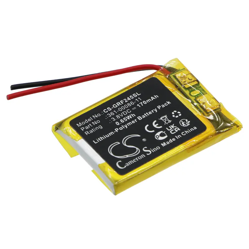 3.8V 170Mah Li-Polymer Smartwatch Battery For Garmin Forerunner 245 & 245 Music (361-00086-11) 1