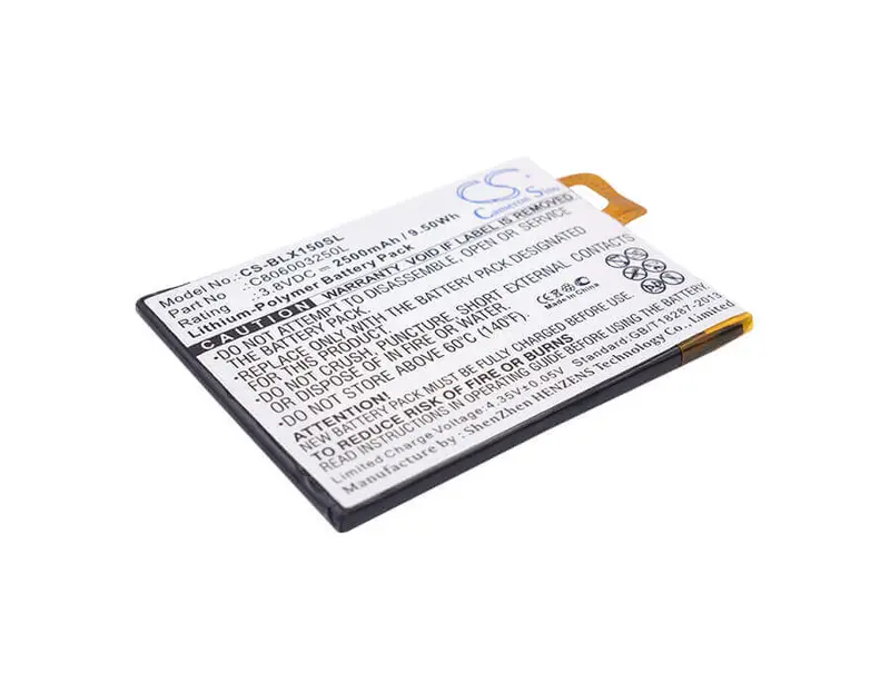3.8V 2500Mah Li-Polymer Replacement For Blu Win Hd 5.5", X150, And C806003250L Phones 1
