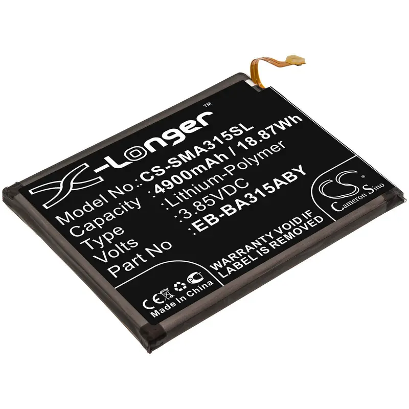 4900Mah 3.85V Li-Polymer Smartphone Battery For Samsung Galaxy A31 (Sm-A310F, Eb-Ba315Aby) 1