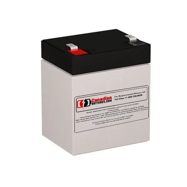 5Ah 12V Replacement Battery For Unikor Mxvolta Ev12045 Ups (F1 Terminals) 1
