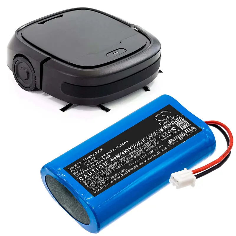 7.4V 2600Mah Li-Ion Vacuum Battery For Mamibot Provac Plus 2 1