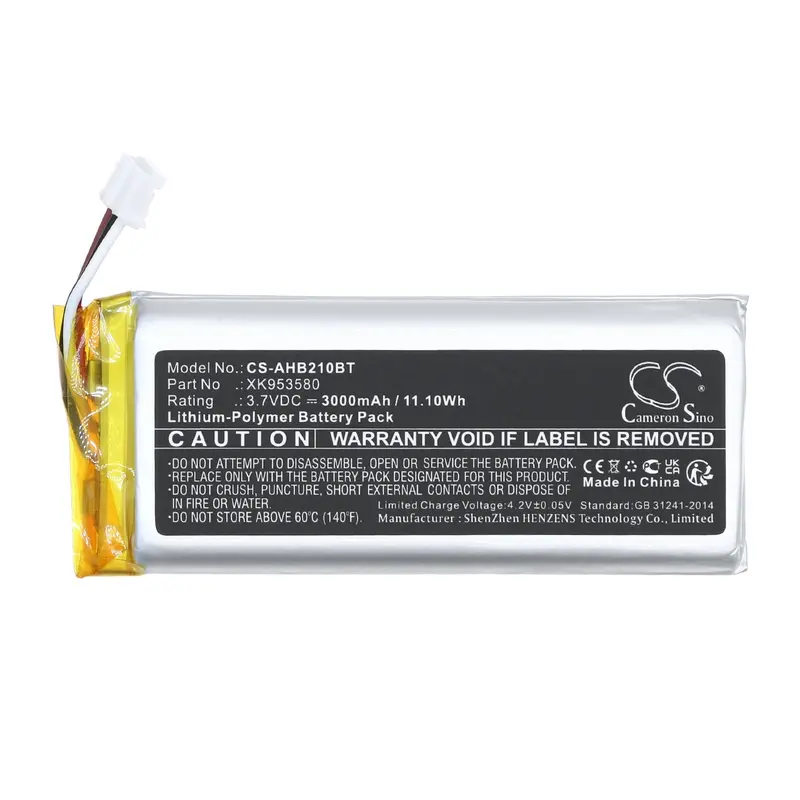 Ajax Alarm System Battery – 3.7V Li-Polymer 3000Mah For Aj-Hub2-4G-W/B (11.10Wh) 1