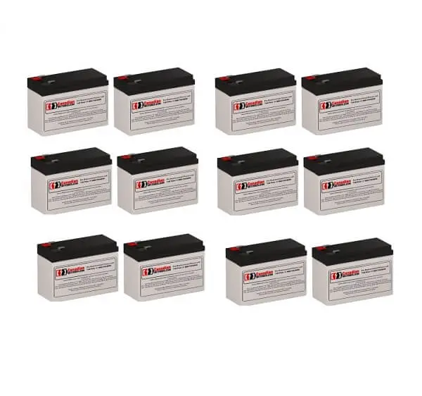 Alpha Technologies Alibp700/1000Rm (033-747-08) Ups Battery Set – Twelve 12V 7Ah Units (84Wh Each, 1008Wh Total) 1