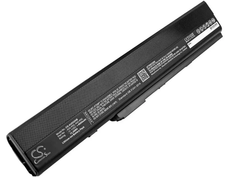 Asus A40J/A42 Series Laptop Battery – 11.1V, 6600Mah, 73.26Wh (Models: A40Ja, A40Je, A42De, A42E, Etc.) 1
