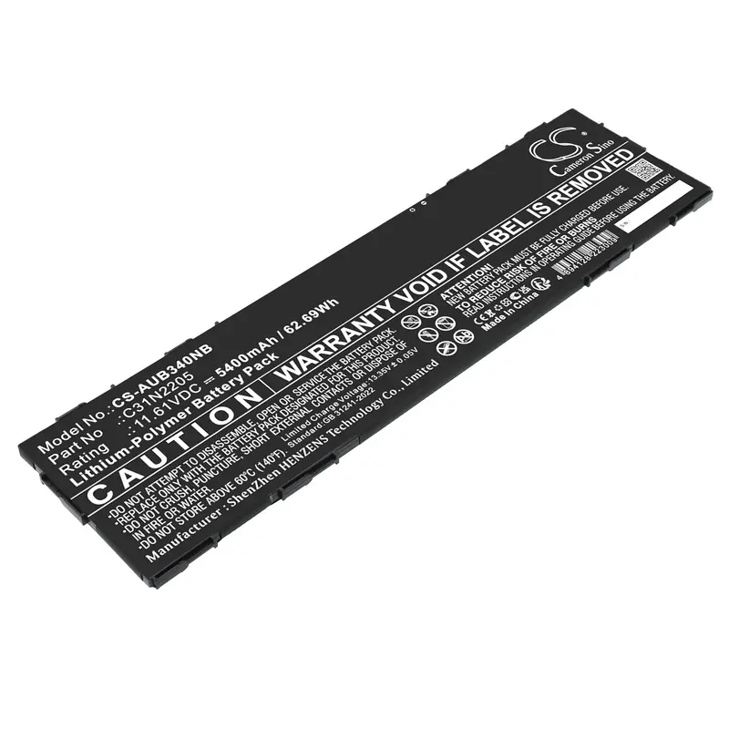 Asus Laptop Battery – 11.61V Li-Polymer 5400Mah (62.69Wh), Compatible With 0B200-04010000 & Cm3401Ffa 1