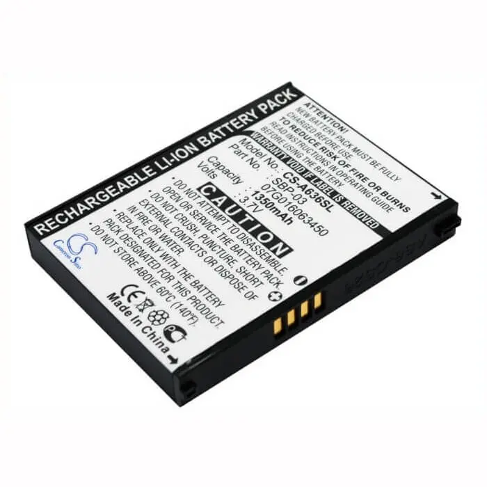 Asus Mypal A630/A632 Gps Battery – 3.7V, 1350Mah Li-Ion, 5Wh (Sbp-03) 1