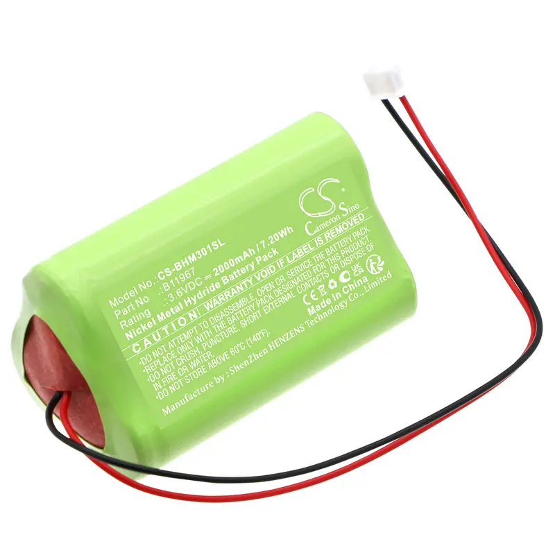 Bacharach B11967 N₂O Monitor Battery – 3.6V Ni-Mh 2000Mah (7.2Wh) For Medigas Pm 3010 1
