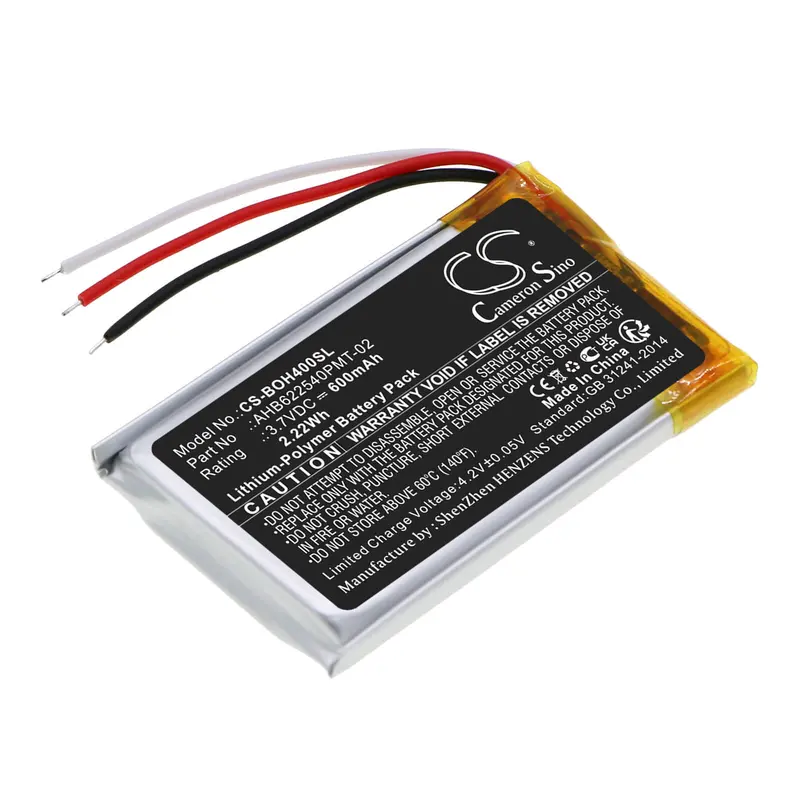 Bang & Olufsen Beoplay H4 Headset Battery – 3.7V Li-Polymer 600Mah (2.22Wh), Model 1643874 1