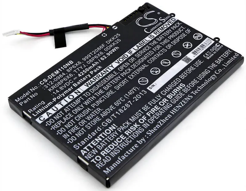 Dell Alienware M11X Series Laptop Battery – 14.8V 4250Mah (62.90Wh) Black 1