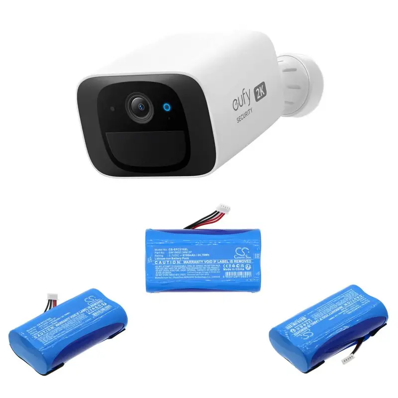 Eufy Security C210 Solocam Battery – 3.7V 6700Mah Li-Ion Rechargeable (24.79Wh) 1