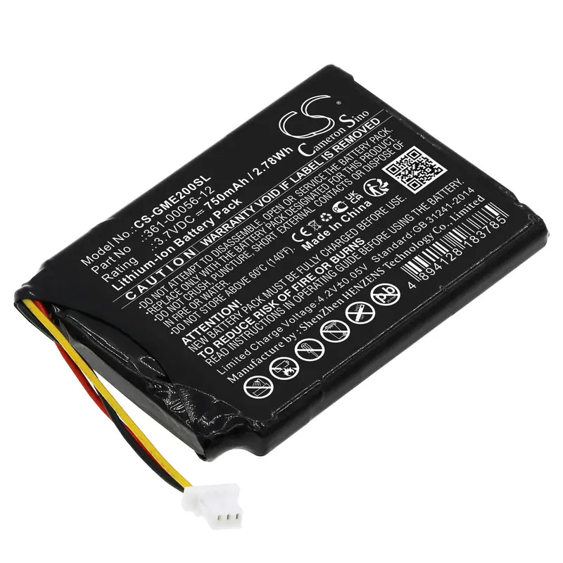 Garmin Gps Replacement Battery – 3.7V, 750Mah Li-Ion, 2.78Wh (Model 361-00056-12, Dezl Otr700, Edge Explore 2) 1