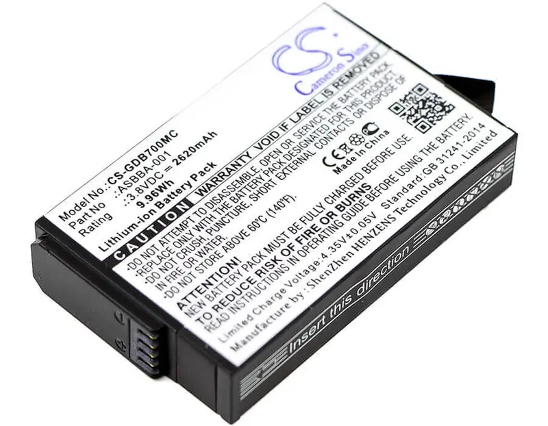 Gopro Fusion & Fusion Vr 360 Camera Battery – 3.8V Li-Ion, 2620Mah, 9.956Wh 1