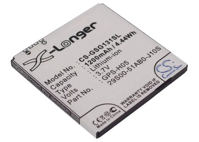 Gsmart Smartphone Battery – 3.7V 1200Mah Li-Ion (4.44Wh) For G1310, G1315, 29S00-51Ab0-J10S 1