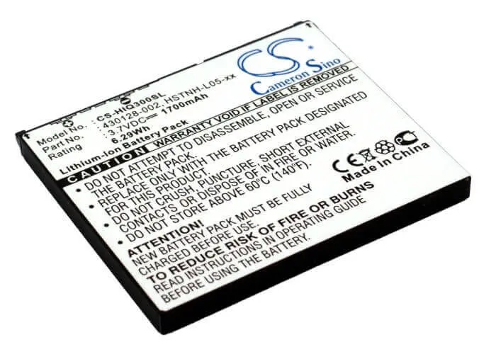 Hp Ipaq 300/310 Pda Battery – 3.7V 1700Mah Li-Ion (430128-002) 1