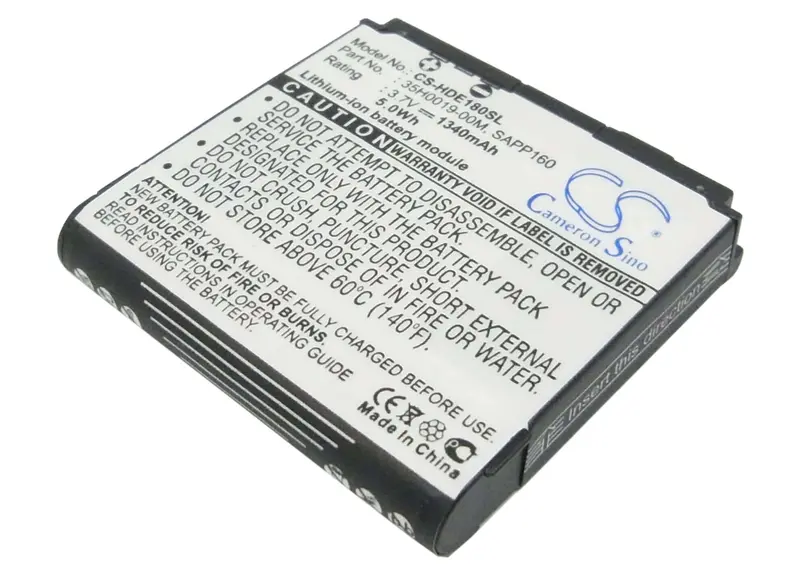 Htc Magic / Sapphire 100 (A6161) Replacement Battery – 3.7V 1340Mah Li-Ion (4.96Wh) 1