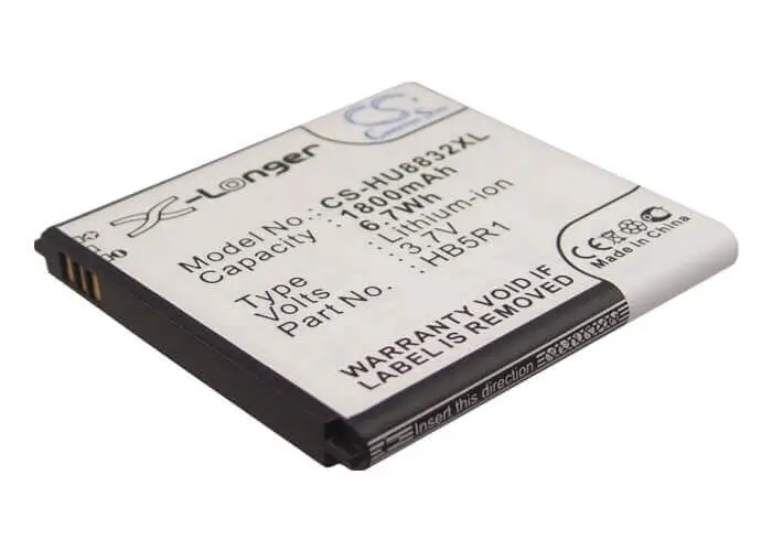 Huawei Ascend G500D/G600 Smartphone Battery – 3.7V Li-Ion 1800Mah (6.66Wh), Model Hb5R1 1