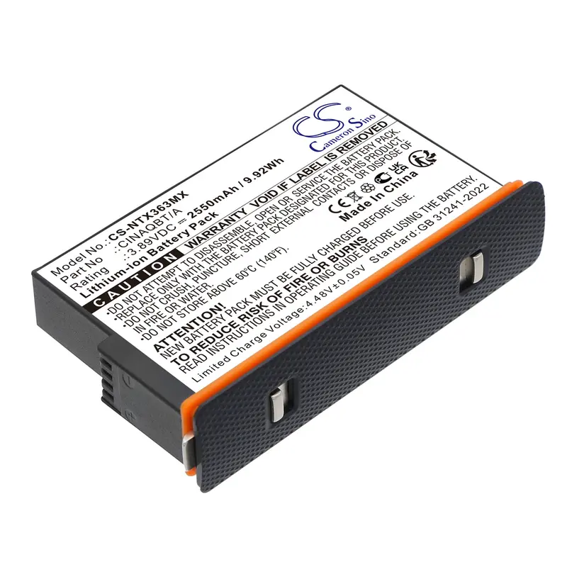 Insta360 One X3 Camera Battery – 3.89V 2550Mah Li-Ion (9.92Wh), Model Cinaqbt/A 1