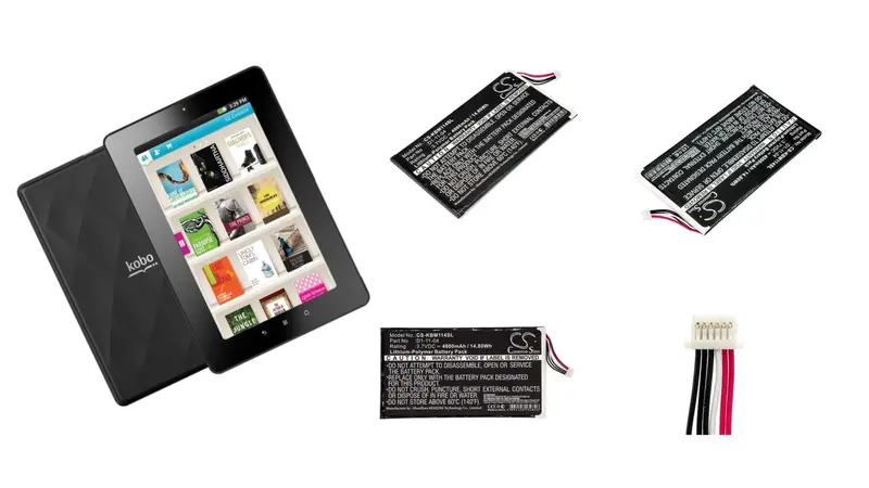 Kobo Vox / K080-Kdn-B E-Reader Battery – 3.7V, 4000Mah, 14.80Wh 1