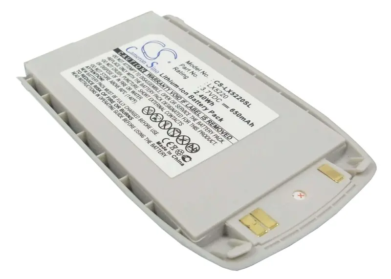 Lg-Compatible 3.7V 650Mah Li-Ion Smartphone Battery – Model 5220 / 5220C (2.41Wh) 1