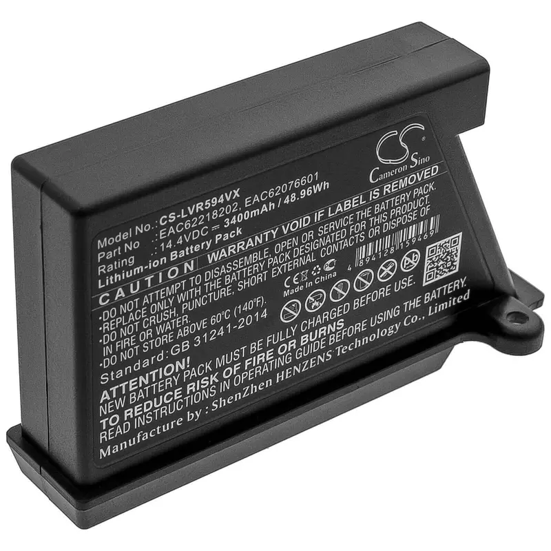 Lg Hom-Bot Vacuum Cleaner Battery – 14.4V 3400Mah Li-Ion For Models Hombot 2.0/3.0 & R66803Vmnp 1