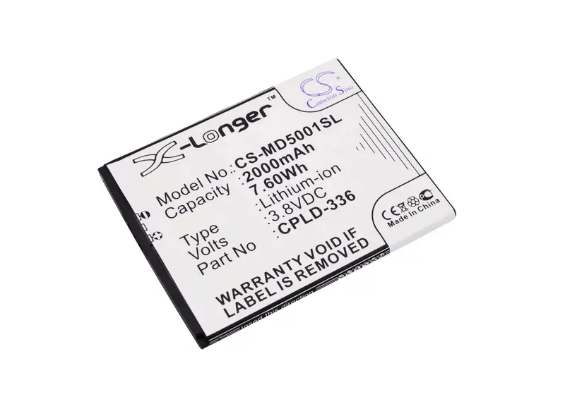 Medion Life P5001 / Md 98664 Smartphone Battery – 3.8V Li-Polymer, 2000Mah, 7.6Wh 1