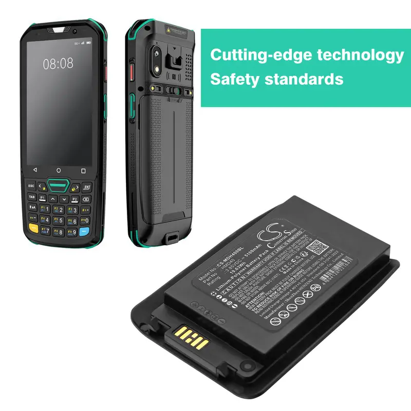 Mindeo Hmd40/M40 Barcode Scanner Battery – 3.85V 5100Mah Li-Polymer (1Icp9/44/75, 19.63Wh) 1