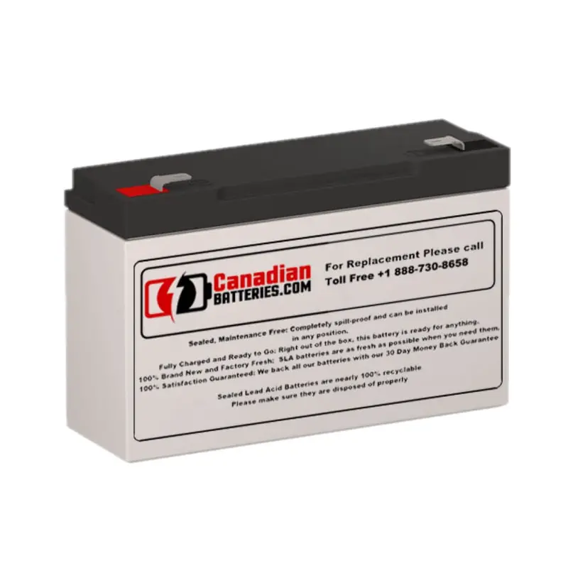 Opti-Ups 1Bp210 Replacement Battery – 6V 12Ah Sealed Lead-Acid (72Wh) 1