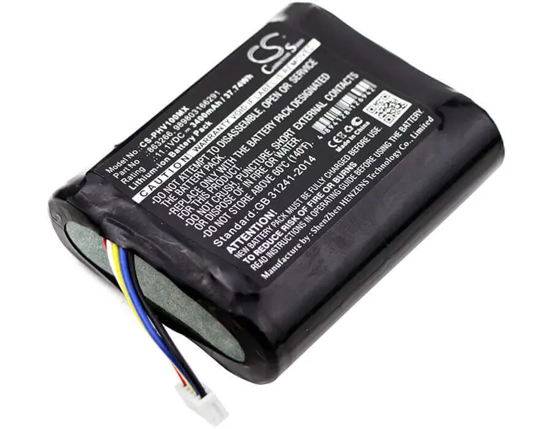 Philips Portable Monitor Battery – 11.1V 3400Mah Li-Ion For Suresigns Vm, Vs1 1