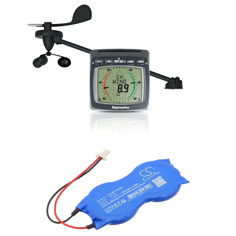 Raymarine Micronet Wind Transmitter Battery – 3.0V Li-Mno₂, 200Mah, 0.6Wh (T120, Compatible Models) 1
