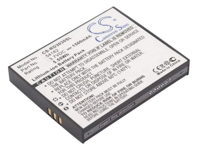 Rca Lyra X3000/X3030 Media Player Battery – 3.7V Li-Ion 1500Mah (5.55Wh), Part #54182 1