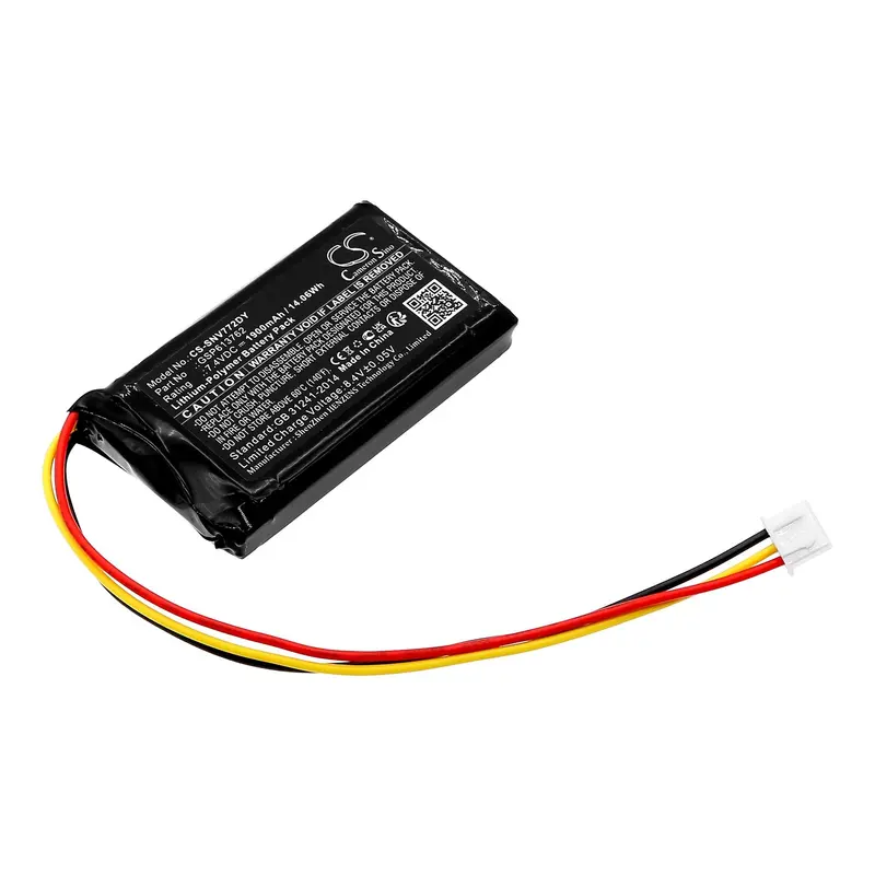 Sencor Dvd Player Battery – 7.4V Li-Polymer, 1900Mah, Compatible With Gsp613762, Spv7721, Spv-7721T, 14.06Wh 1