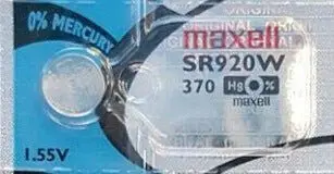 Sr920W Silver Oxide Watch Battery – 1.55V Replacement For 370-Style Applications 1
