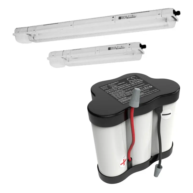 Stahl 118017 Emergency Lighting Battery – 6.0V Ni-Cd, 8000Mah, 48.0Wh (Ecolux 6608/5) 1