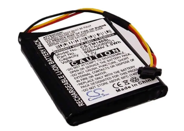 Tomtom Gps Replacement Battery: 3.7V 950Mah Li-Ion (6027A0089521 / 1Ek0.052.02 / 4Ek0.001.02, 3.52Wh) 1