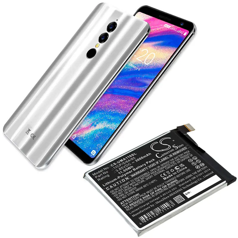 Umidigi A1 Pro Smartphone Battery – 3.85V Li-Polymer 3000Mah (11.55Wh), Model Icp/5/64/85 1